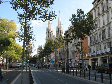 La Canebiere Street in Marseille France