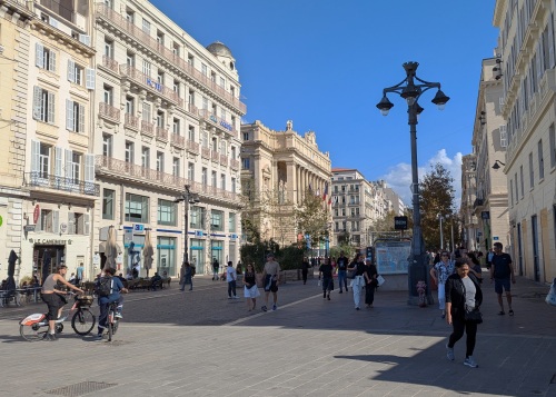 La Canebiere Street in Marseille France