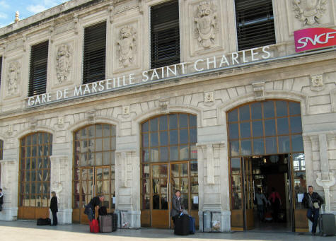 Saint Charles Train Station in Marseille France